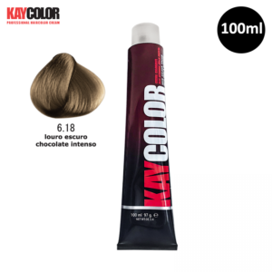 Kaycolor Coloração 6.18 Louro Escuro Chocolate Intenso 100ml
