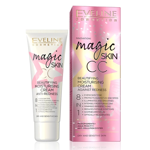 Eveline Magic Skin CC anti-vermelhidão 8 em 1 - 50ml