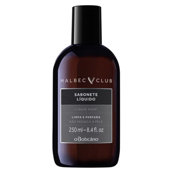O BOTICÁRIO SABONETE LÍQUIDO MALBEC CLUB 250ML