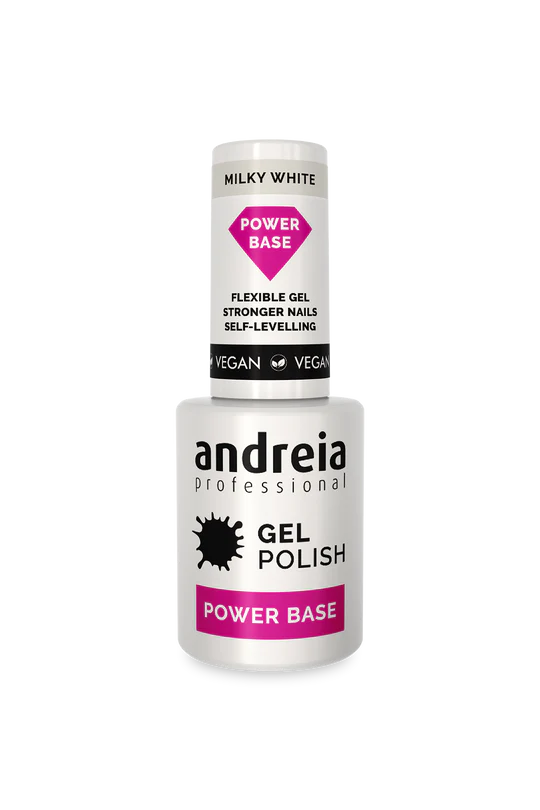 Andreia Verniz Gel 10,5ml - Power Base Milky White