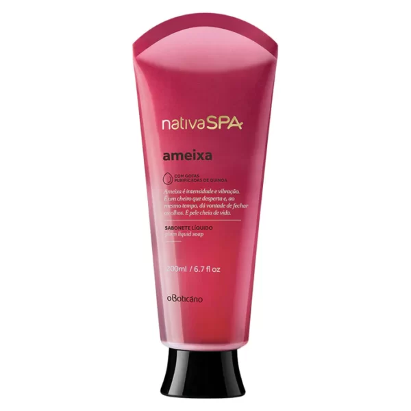 O BOTICÁRIO SABONETE LÍQUIDO NATIVA SPA AMEIXA, 200ML