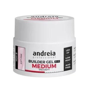 Andreia Builder Gel 3in1 – Gel Construção de Média Viscosidade Rosa Leitoso 44gr