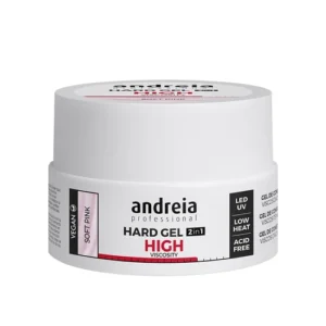 Andreia Hard Gel 2in1 – Gel Construção de Alta Viscosidade Rosa Leitoso 22gr