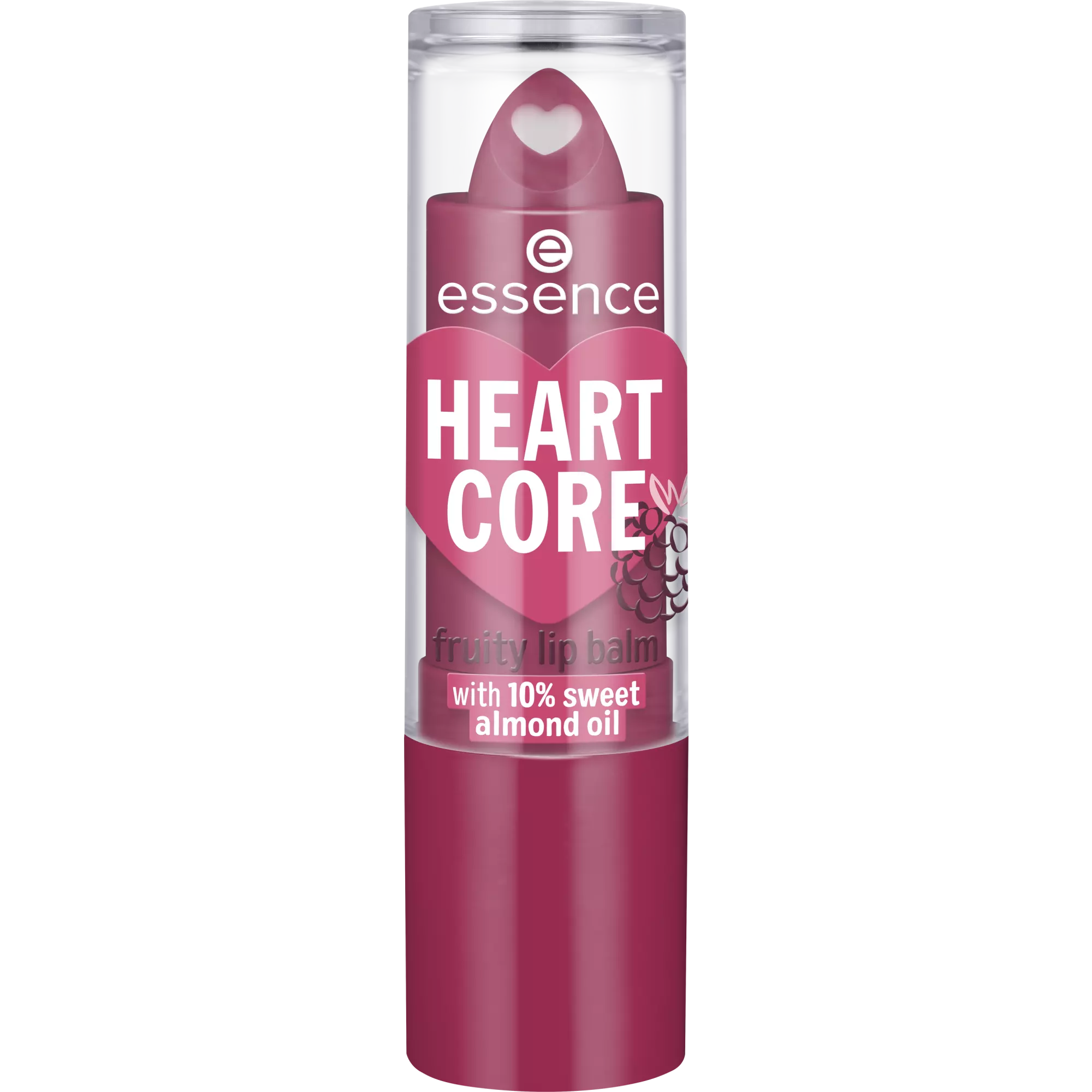 Bálsamo de Lábios Frutado Heart Core – Bold Blackberry – Essence
