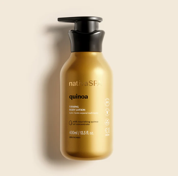 O BOTICÁRIO LOÇÃO REFIRMANTE CORPORAL NATIVA SPA QUINOA, 400ML