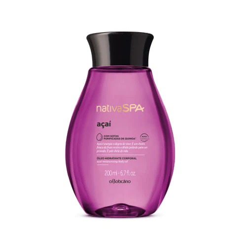 O BOTICÁRIO ÓLEO HIDRATANTE NATIVA SPA AÇAÍ, 200ML