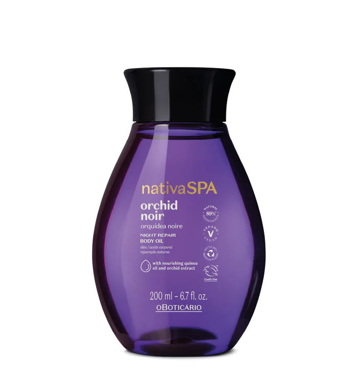 O BOTICÁRIO ÓLEO CORPORAL HIDRATANTE NATIVA SPA ORQUÍDEA NOIRE, 200ML