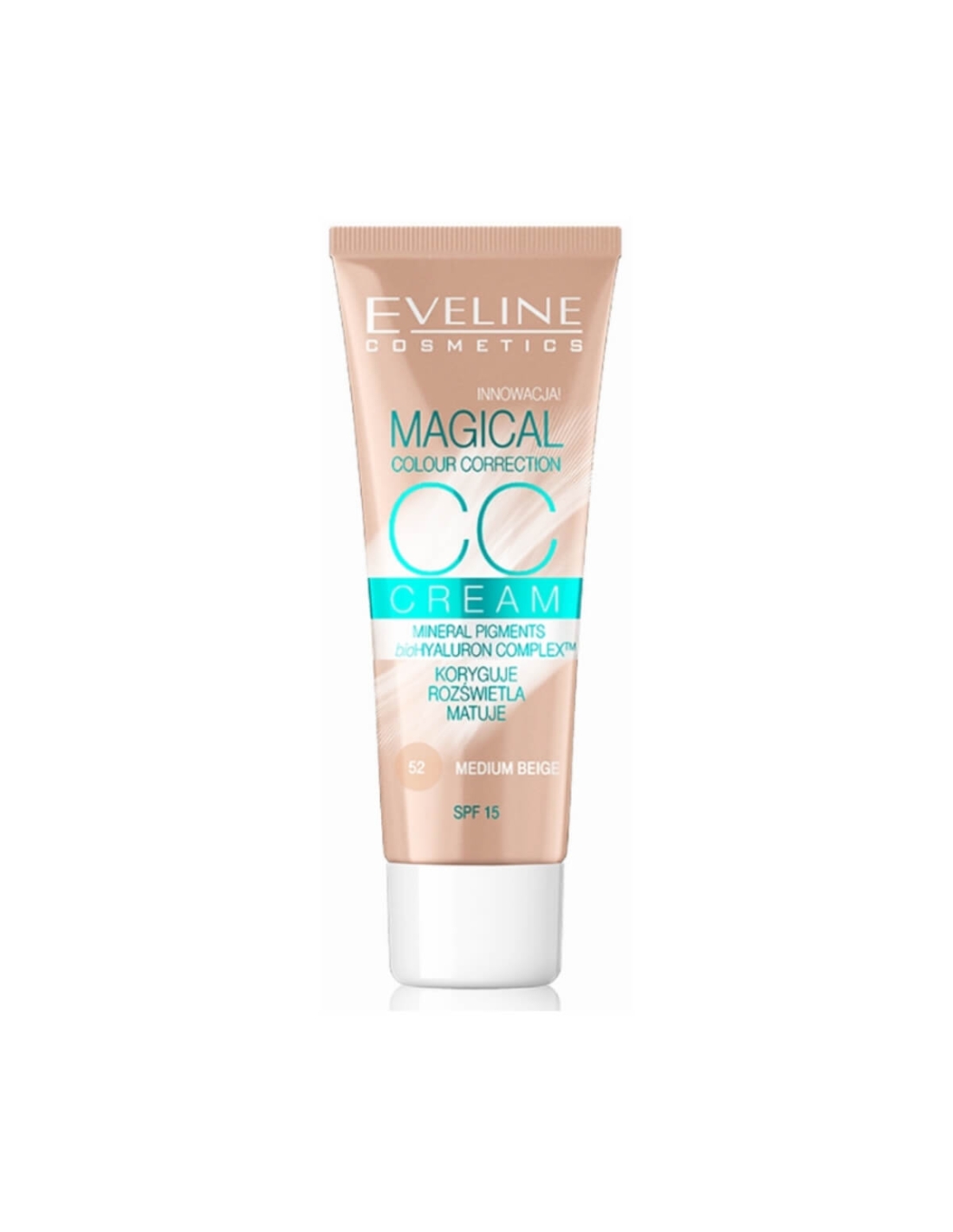 Eveline - CC Creme Magical – Magical Colour Correction CC - 52 Medium Beige 30ml