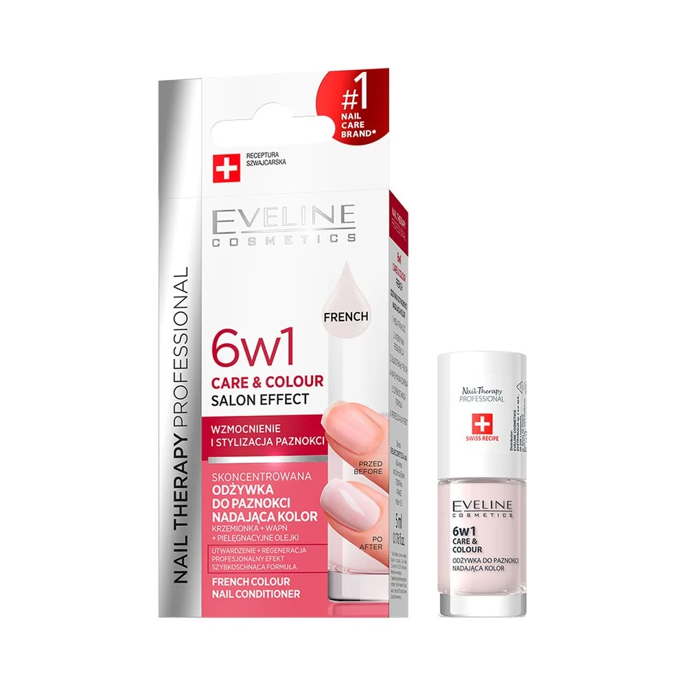 Eveline - Tratamento de Unhas – Care & Colour Salon Effect French 5ml