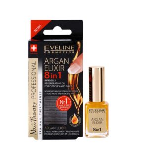 Eveline - Óleo para Cutículas – Nail Therapy 8in1 Argan Elixir 12ml