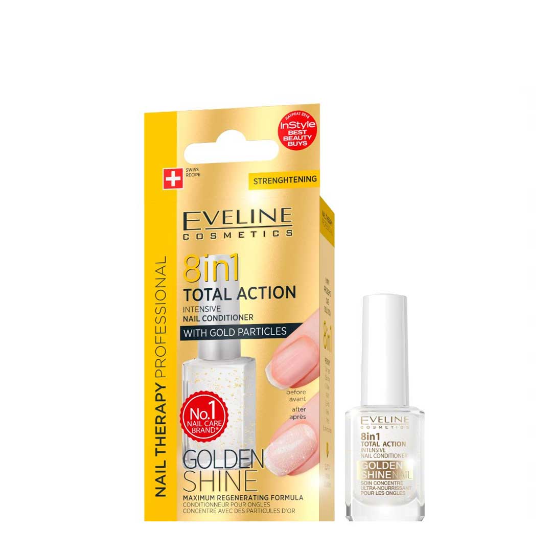 Eveline - Tratamento de Unhas – Nail Therapy Conditioner 8in1 Golden 12ml