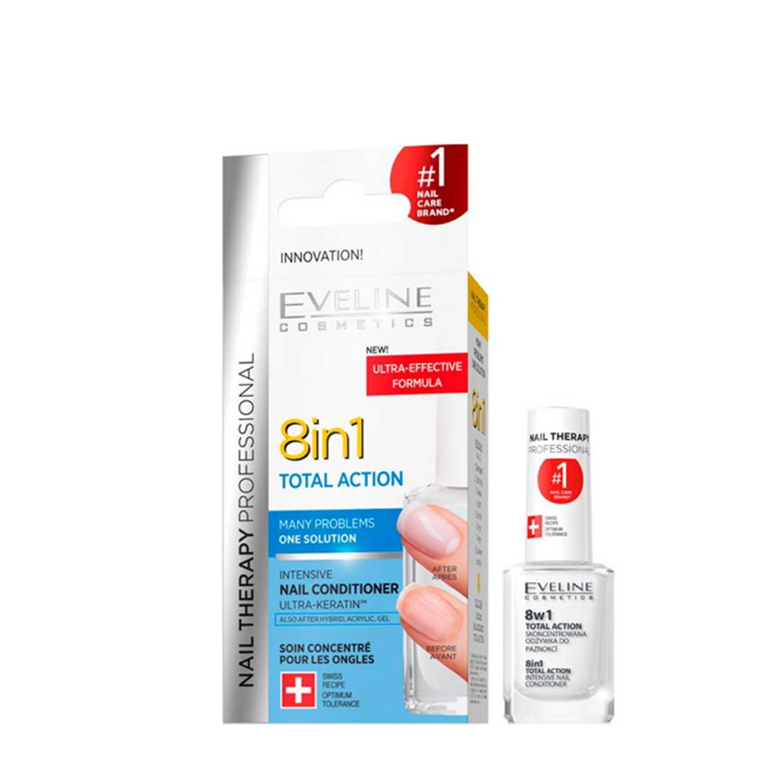 Eveline - Tratamento de Unhas – Nail Therapy Total Action 8in1 - 12ml