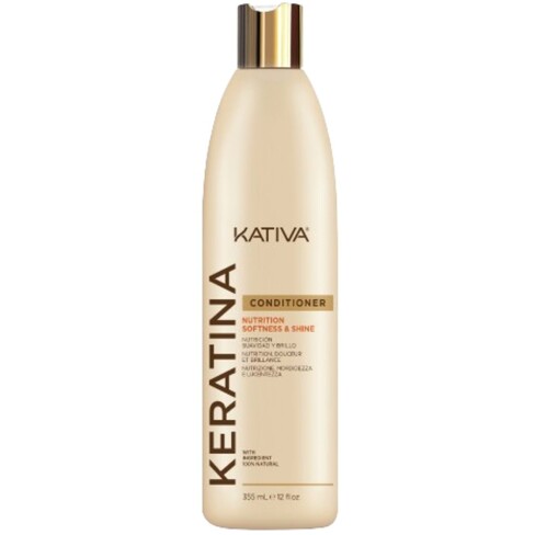 Kativa – Keratina Condicionador Nutrição, Suavidade e Brilho 355ml