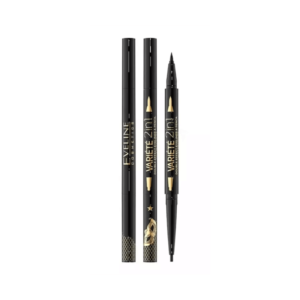 Eveline - Eyeliner e Lápis de Olhos – Double Effect Eyeliner & Pencil Waterproof