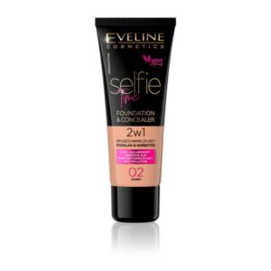Eveline Base e Corretor – Selfie Time Foundation and Concealer Nº 02 Ivory 30ml