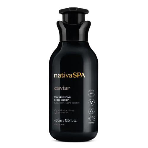 O BOTICÁRIO LOÇÃO HIDRATANTE NATIVA SPA CAVIAR, 400ML