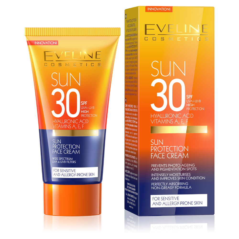 Eveline - Protetor Solar Rosto 50ml – Sun Protection Face Cream SPF30