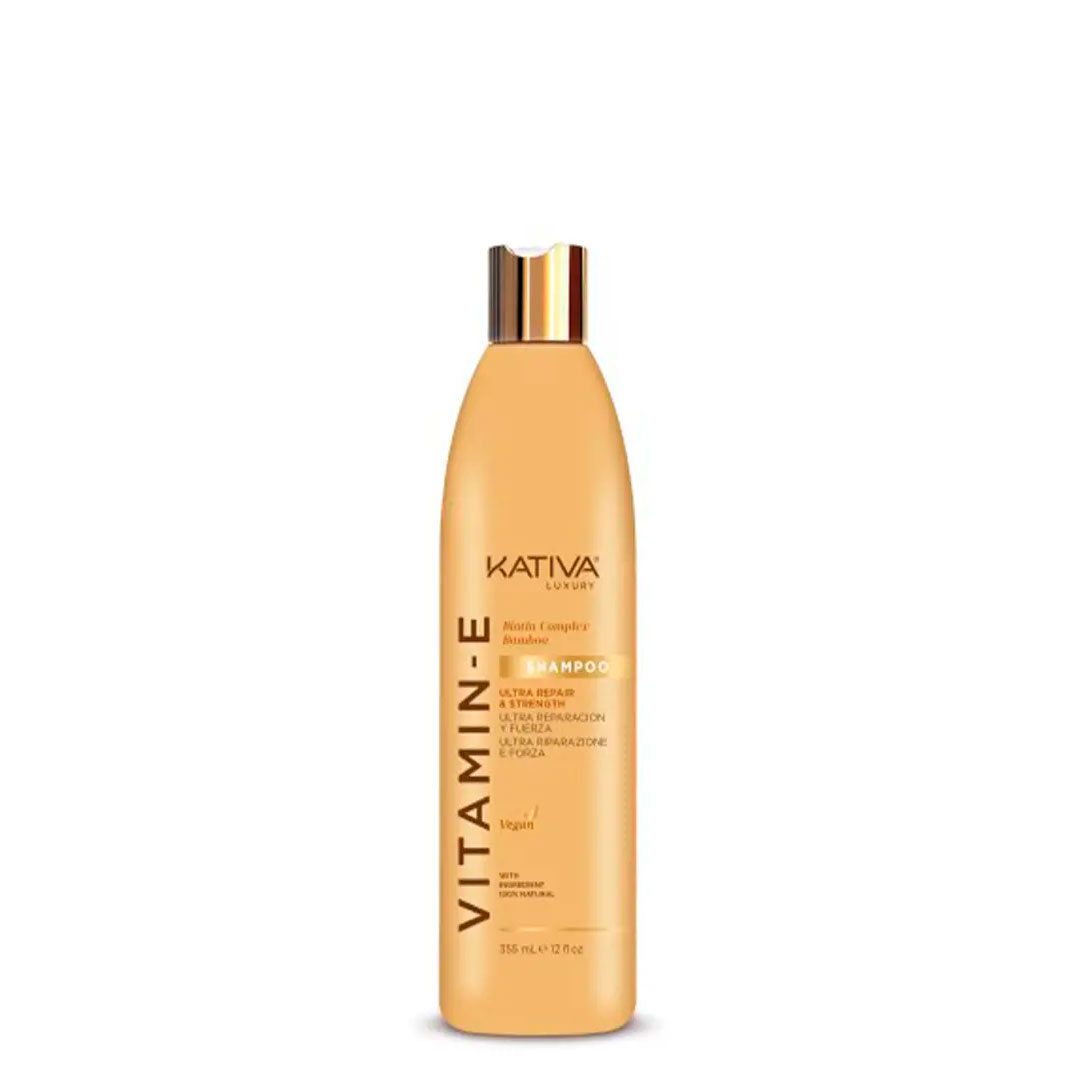 Kativa - Vitamin-E Shampoo Biotin & Bambu 355ml