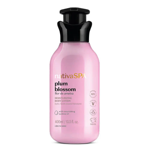 O Boticário Loção Hidratante Nativa Spa Flor de Ameixa, 400ml