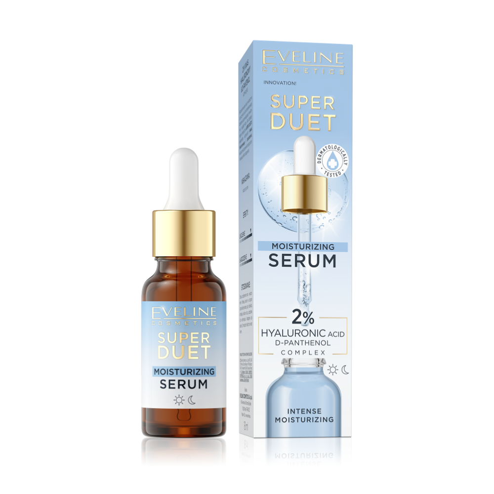 Eveline Sérum de Rosto – Super Duet 2% Hyaluronic Ácid&D-Panthenol