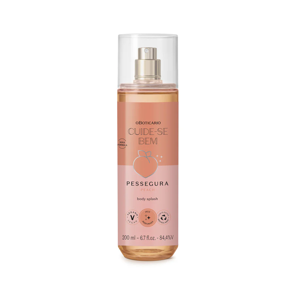 O Boticário Body Splash Cuide-se Bem Pessegura, 200ml