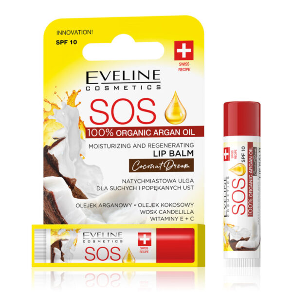 Eveline - Bálsamo Labial – Lip Balm SOS Coconut Spf10