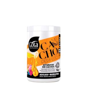Gota Dourada Meu Cacho Perfeito Argan + Queratina Ativador De Cachos 1kg