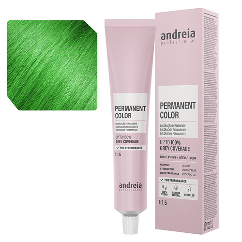 Andreia Coloração Permanente 0.22 Verde - 100ml