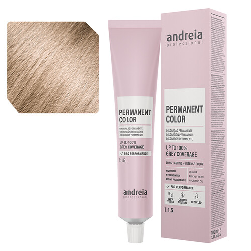 Andreia Coloração Permanente 10.0 Louro Platinado Natural - 100ml