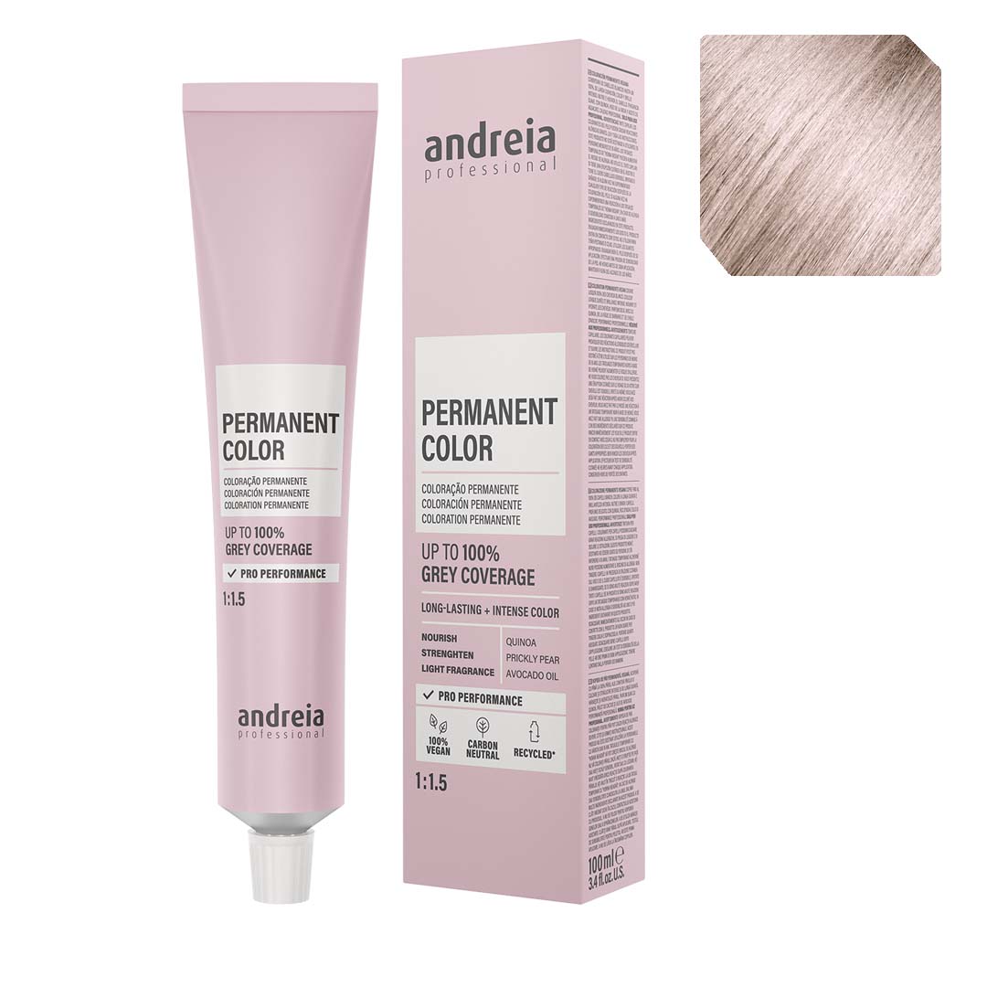 Andreia Coloração Permanente 10.01 Louro Platinado Natural Gelo - 100ml