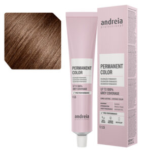 Andreia Coloração Permanente 5.34 Castanho Claro Dourado Laranja - 100ml