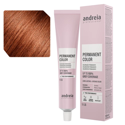 Andreia Coloração Permanente 6.43 Louro Escuro Laranja Dourado - 100ml
