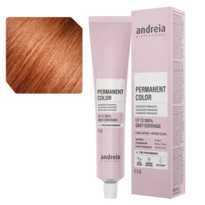 Andreia Coloração Permanente 7.43 Louro Médio Laranja Dourado - 100ml