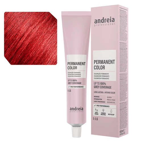 Andreia Coloração Permanente 8.5 Louro Claro Vermelho - 100ml
