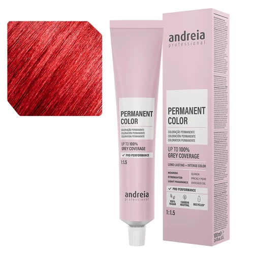 Andreia Coloração Permanente 9.5 Louro Muito Claro Vermelho - 100ml