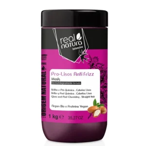 Real Natura - Máscara Sem Sal Pro-Lisos Anti Frizz Argan 1kg