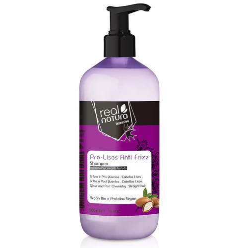 Real Natura - Condicionador Sem Sal Pro-Lisos Anti Frizz Argan 300ml