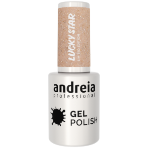 Verniz Gel Andreia 10,5ml - Lucky Star LS3 - Glitter Holográfico Arco-Íris