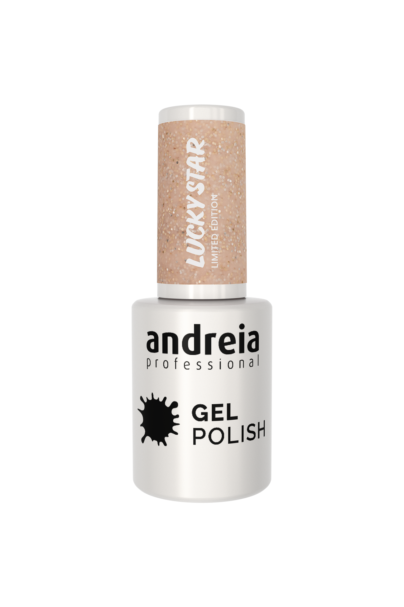 Verniz Gel Andreia 10,5ml - Lucky Star LS3 - Glitter Holográfico Arco-Íris