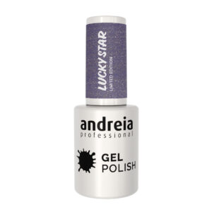 verniz gel Andreia 10,5ml - Lucky Star LS1 - Glitter Holográfico Arco-Íris
