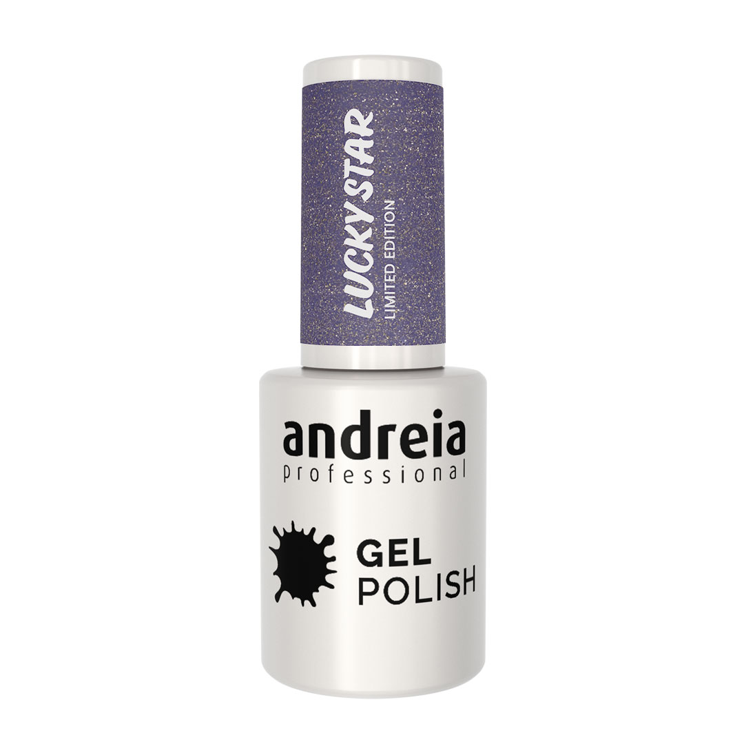 verniz gel Andreia 10,5ml - Lucky Star LS1 - Glitter Holográfico Arco-Íris