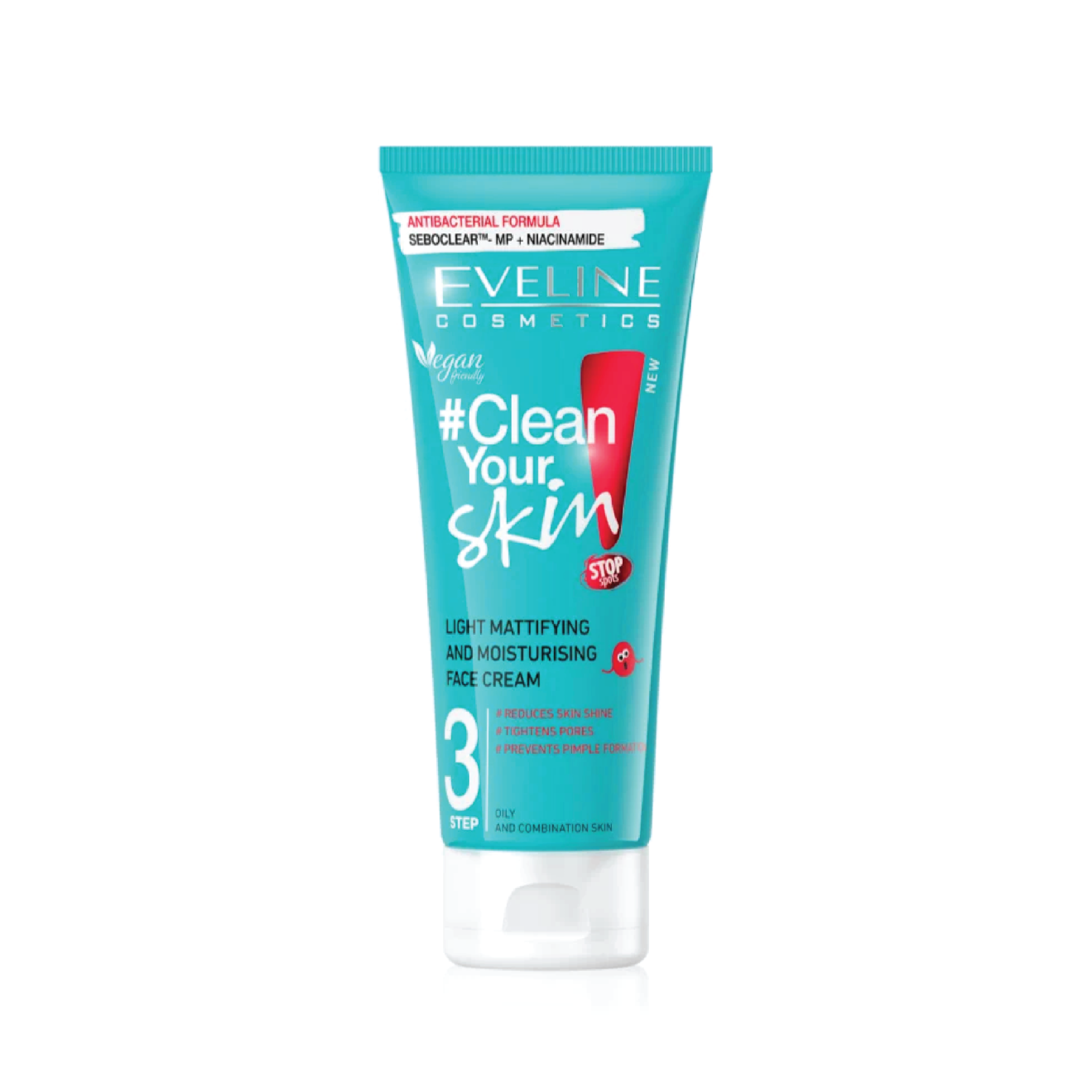 Eveline - Clean Your Skin Creme de Rosto Hidratante e Matificante 75 ml
