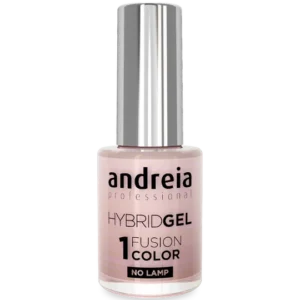 Andreia – Verniz Hybrid Gel Fusion Color H92 Branco Metalizado Com Reflexos Rosa - 10,5ml