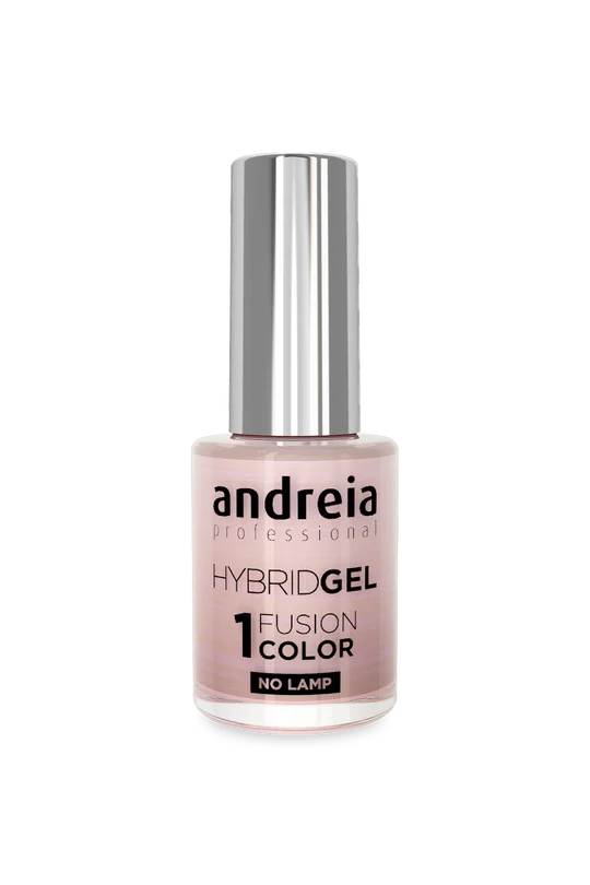 Andreia – Verniz Hybrid Gel Fusion Color H92 Branco Metalizado Com Reflexos Rosa - 10,5ml