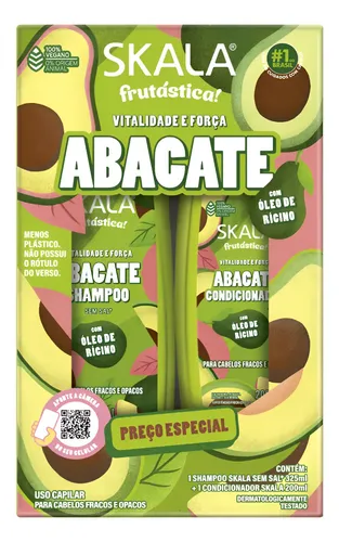 Skala - Kit Shampoo + Condicionador Abacate