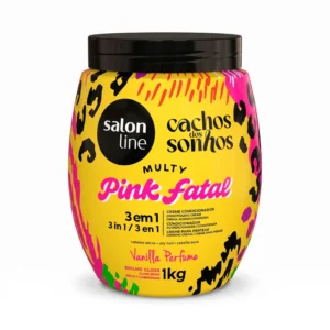 Salon Line - Cachos dos Sonhos Multy Pink Fatal Tratamento 3 em 1-1kg