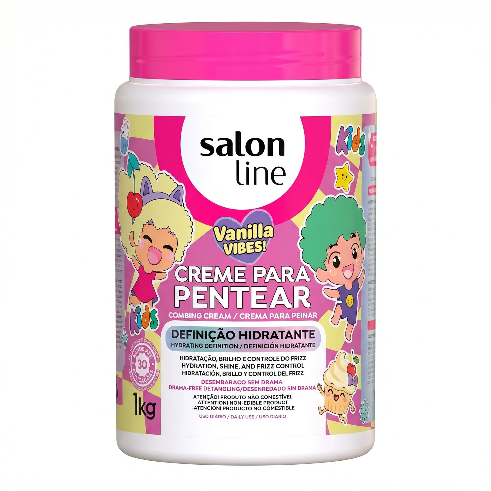 Salon Line - Creme para Pentear Kids Vanilla Vibes 1KG
