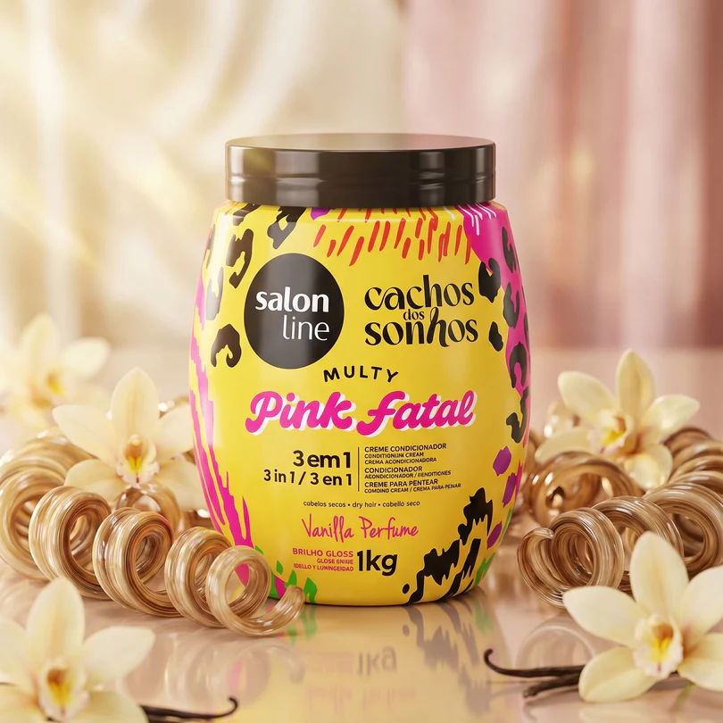 Salon Line - Cachos dos Sonhos Multy Pink Fatal Tratamento 3 em 1-1kg - Image 2