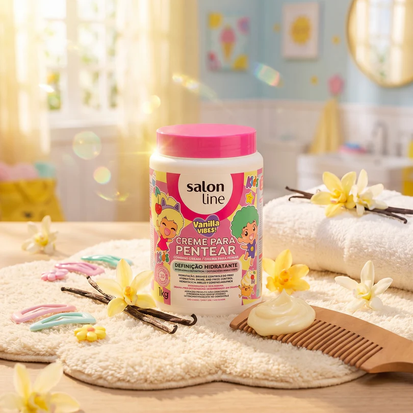 Salon Line - Creme para Pentear Kids Vanilla Vibes 1KG - Image 2