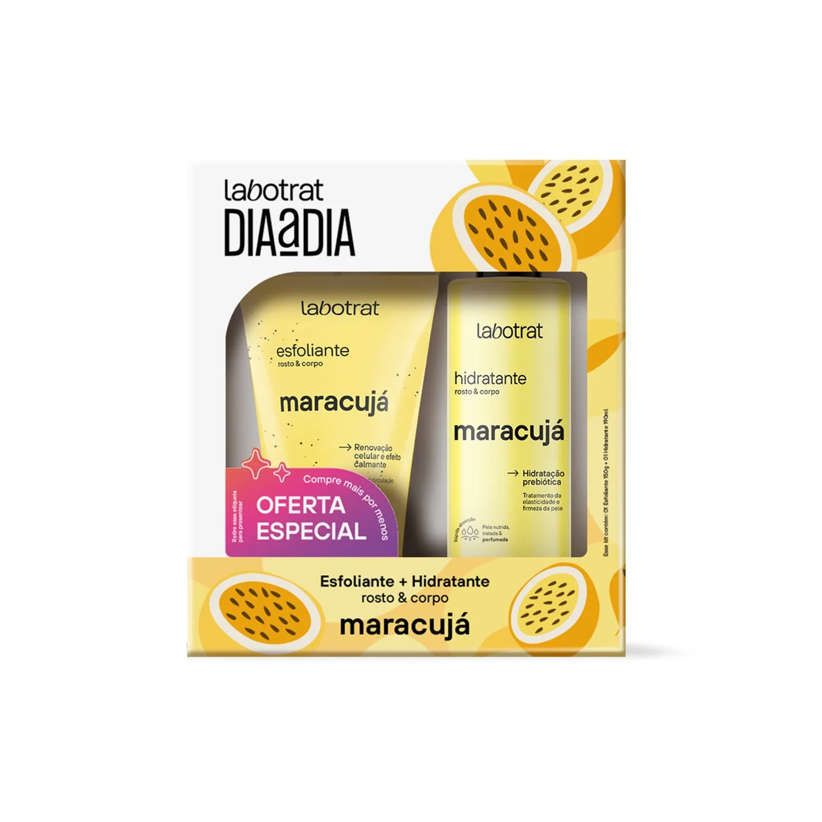 Labotrat – Pack Esfoliante 150g + Hidratante 190ml Maracujá Dia a Dia